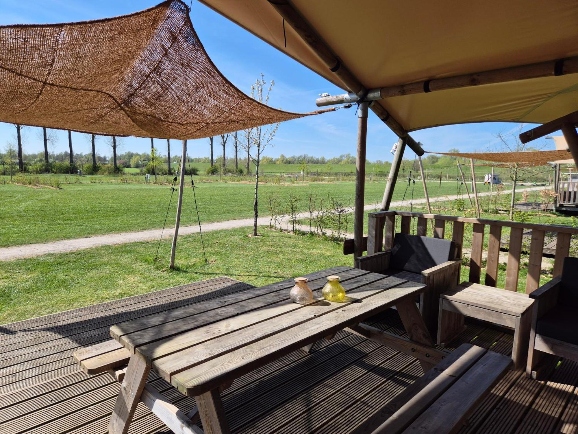 Kekerdom De Hazelaarshof Luxe Glampingtent Bij Natuurgebied De Millingerwaard מראה חיצוני תמונה